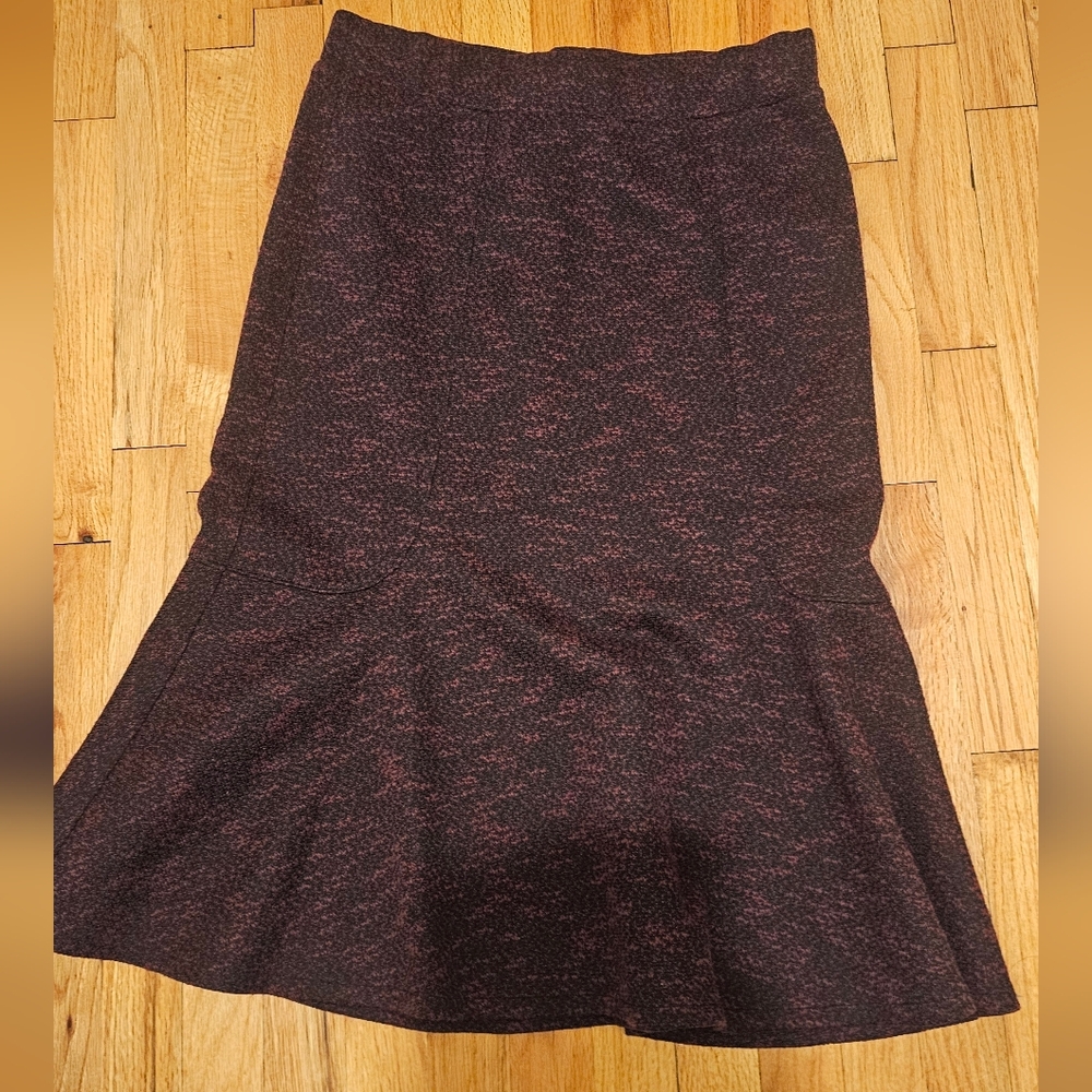 Lands' End Brown and Purple Mermaid Skirt